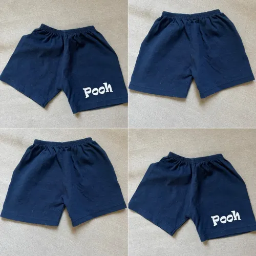 Short Infantil Azul-Marinho - Tema Pooh