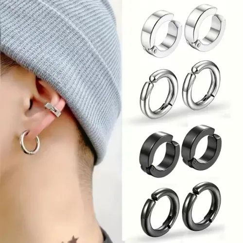 Brincos Magnéticos / Kit 8x Brincos Piercing / Novo Lacrado / Envio Rápido Correios