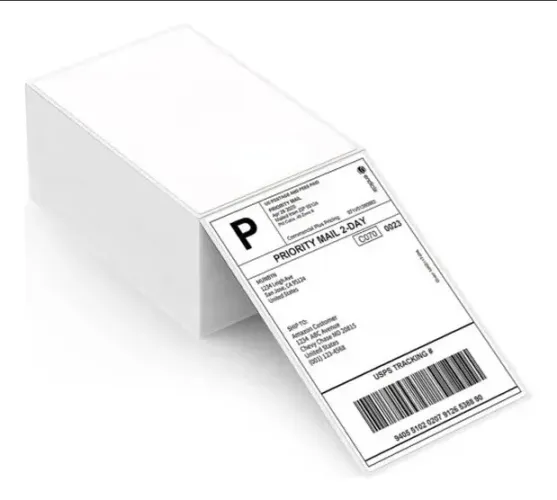 100 Etiqueta Térmica Sem Rolo 10x15 /100x150 Formato Resma Cor Branco E-commerce pode reti