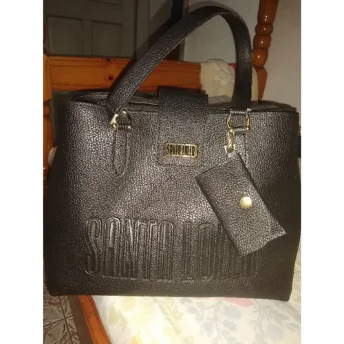 BOLSA FEMININA LUXO NOVA PEQUENO ERRO DE COSTURA NO ZÍPER DO BOLSO DE DENTRO MAIS TUDO OK 