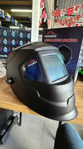 Máscara de Solda Automática PARAMAX com Regulagem - Proteção e Conforto Profissional