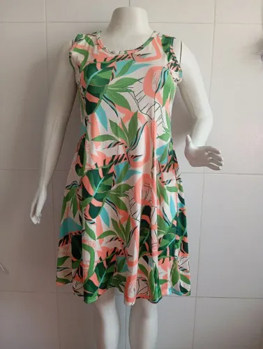 Vestido estampado floral Plus Size