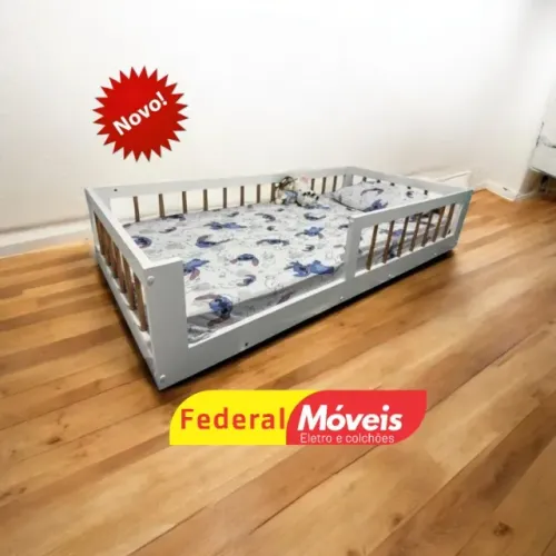 Cama 100% MDF 195x100cm (sem colchão) NOS CHAME NO WHATSAPP