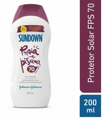 protetor solar 70 FPS sundown