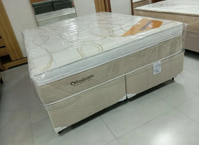 Cama Box 158x198 Ortobom Exclusive Gel Conforto e Qualidade