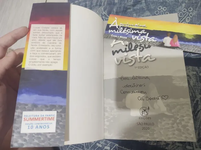 A Primeira Milésima Vista - Livro autografado ps dois ponto