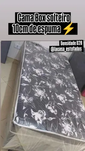 Cama Box Solteiro 10cm de Espuma D28