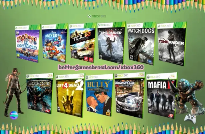 Test Drive Tomb Raider ! Xbox Dogs Disney Bully ! Bioshock F1 Mafia Left 4 Dead Midnight