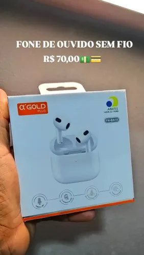 Fone de ouvido sem fio bluetooth 