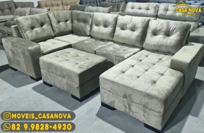 Sofá de Canto Modular - Conforto e Estilo para sua Sala