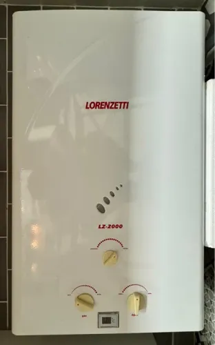 Aquecedor Lorenzetti Lz 2000 19L gás GN à pilha