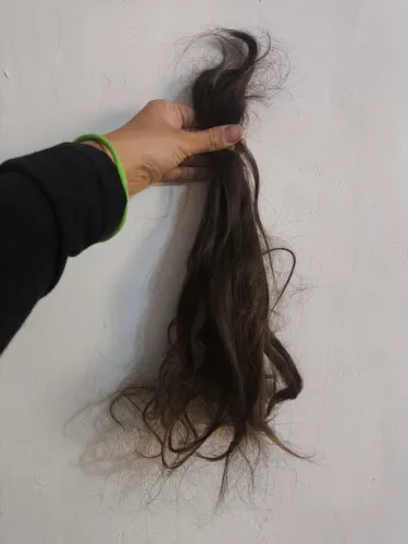 Cabelo Castanho com leve mecha 