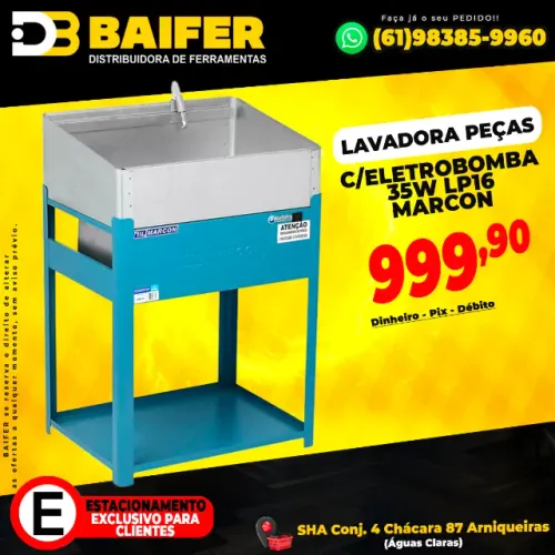 Lavadora de Peças com Eletrobomba 35W Lp16 Marcon