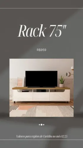 Promoção Rack 75''- 24/02