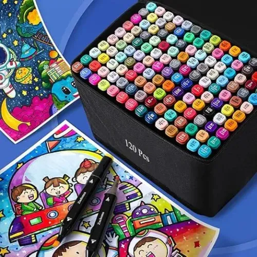 Kit Canetinhas 120 peças Cores diversas bobbie goods - Desenho e Artes caneta colorir