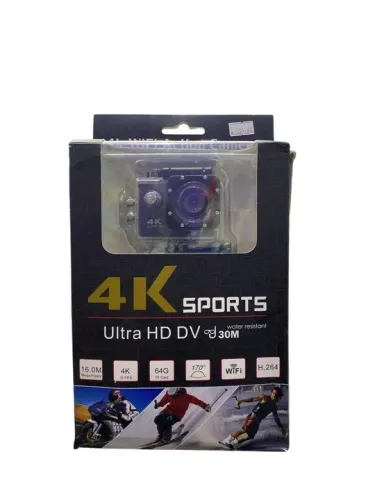 Câmera Esportiva 4K com Wi-Fi e à Prova d'Água