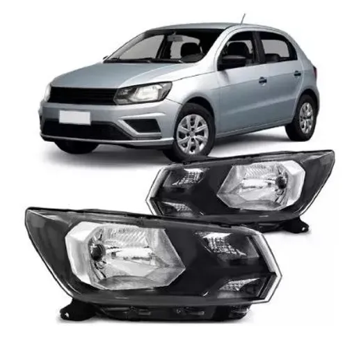 Farol Gol G8 Simples Com Friso Preto