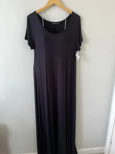 vestido preto longo tamanho G