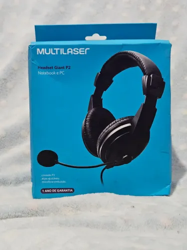Headset Ph049 Multilaser Giant Over-ear Para Notebook/pc P2 Preto