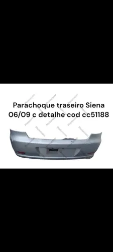 Para-choque Traseiro Siena 06/09