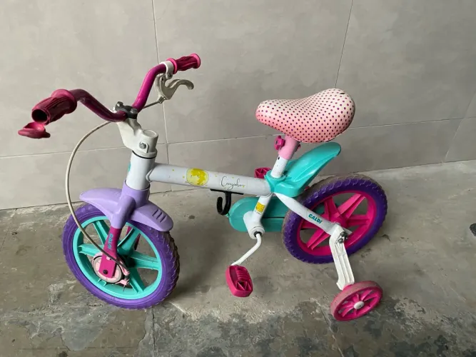 Bicicleta Infantil Caloi - Rosa e Lilás