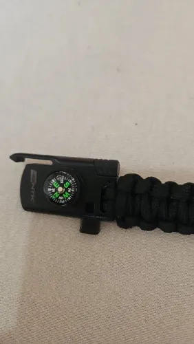 Pulseira Sobrevivência com Bússola e Pederneira
