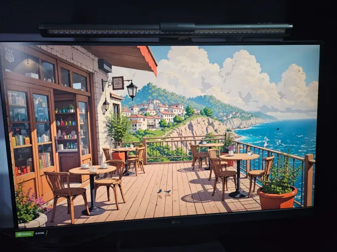 LG ULTRAGEAR 27 pol. 144hz Usado mod. 27GL650F-B + Lightbar Blitzwolf BW-CML2