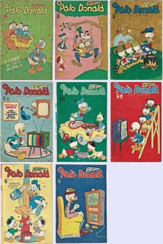 Pato Donald do nº 956 ao nº 1178 - 8 gibis (Abril) [1970-1974]. R$ 10,00 cada.