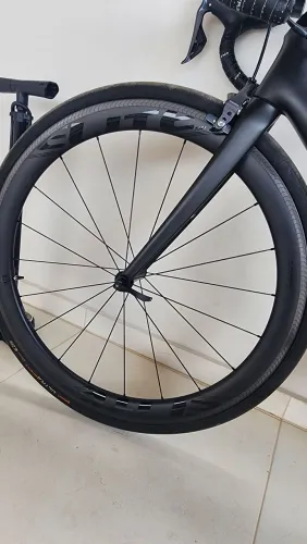 Rodas elite wells de carbono perfil 50mm, com o cubo de rolamento de ceramica