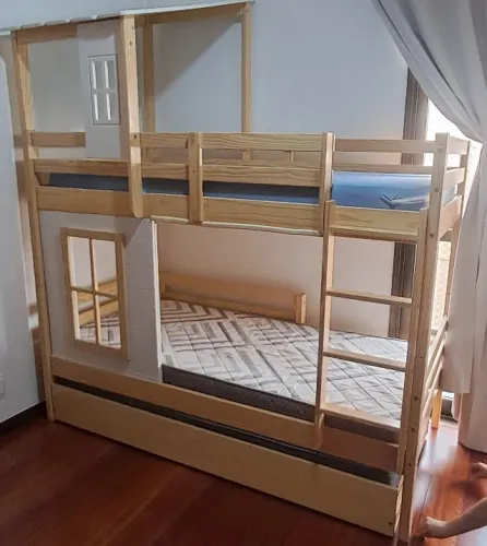 Treliche Montessoriano e três colchões solteiro