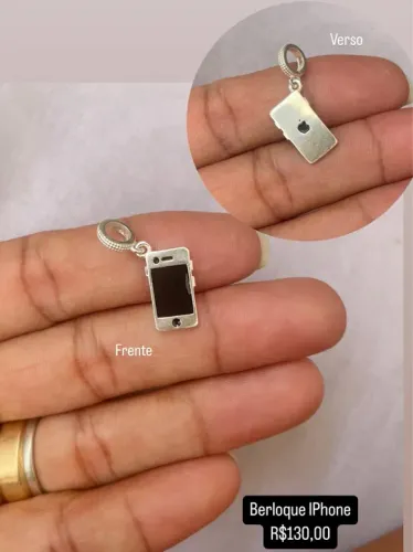 Berloque IPhone em Prata 925 legítima Super Exclusivo