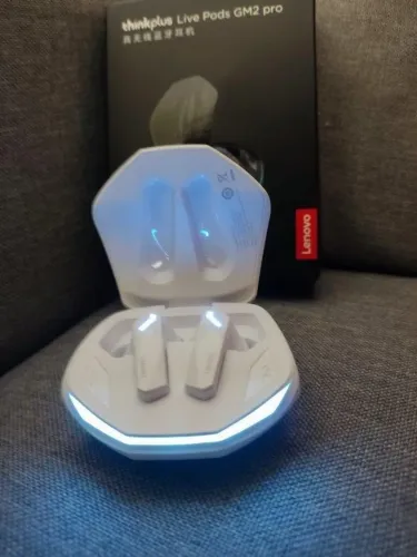 Fone Sem fio Lenovo GM2 Pro Branco - Qualidade de Som Topíssima