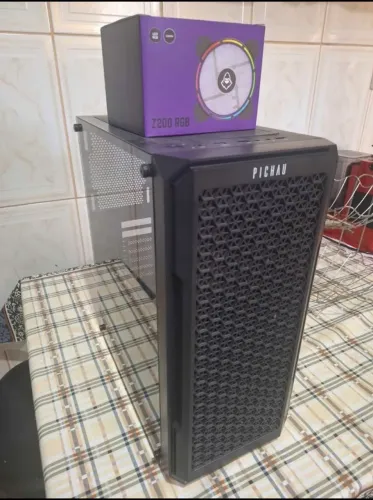 Gabinete Gamer Pichau APUS RGB + kit 3 fans Mancer Z200
