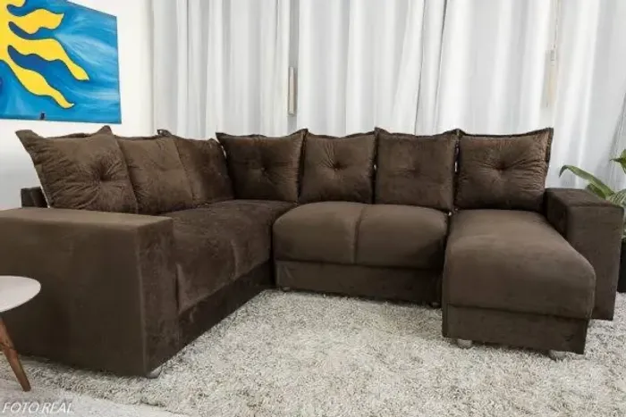 Sofa de canto com cheaiser Áustria - ENTREGA HOJE !!! 