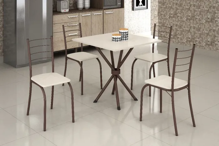 Mesa Teixeira Tampo MDP 68 X 68 - Entrega Rápida