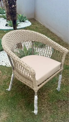 Poltrona de corda nautica para Jardim ou Varanda