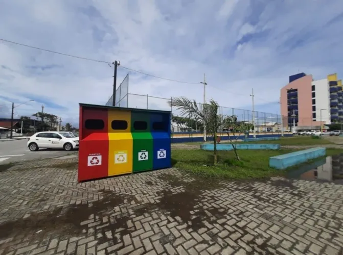 Contaienrs desmontáveis coletores resíduos 