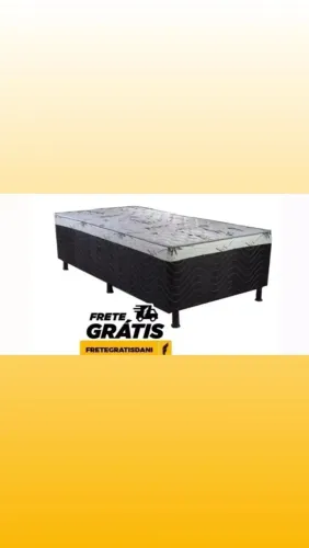 Cama Box Solteiro 5 cm de espuma bon sono 