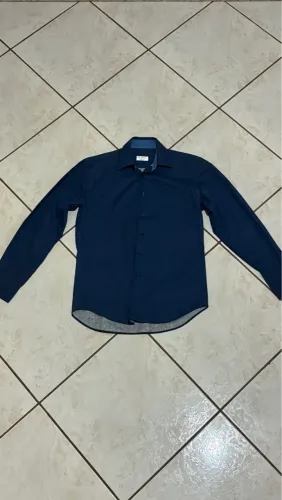Camisa Social Azul Marinho Dilamon - M