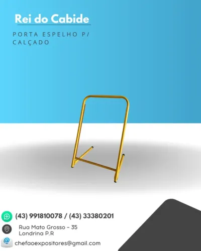 ESPELHO P / CALÇADOS DOURADO