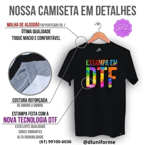 Camiseta Personalizada DTF - Qualidade e Conforto!