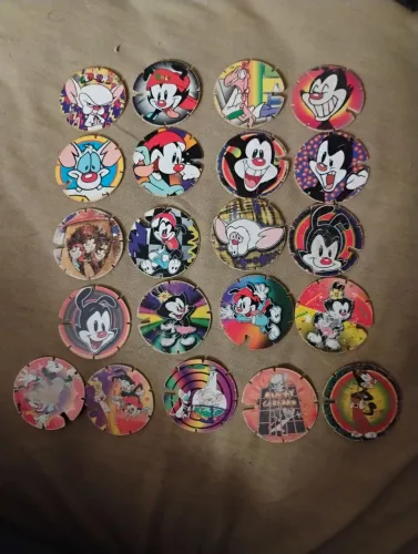 Lote 21 Tazos Animaniacs diferentes 