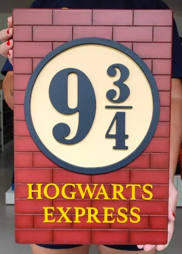 Quadro Harry Potter - Plataforma 9 3/4