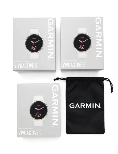 Garmin Vívoactive 5 Creme / Dourado Rose - Novo Lacrado - AMOLED + GPS + ECG