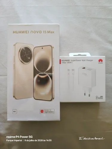 Huawei Nova 15 Max 4G 8/256gold carregador 100w lacrado no Itaim Paulista ou Ferraz em SP