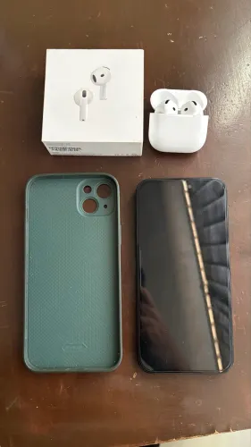 iPhone 15 plus 256gb + AirPods 4 com ANC 