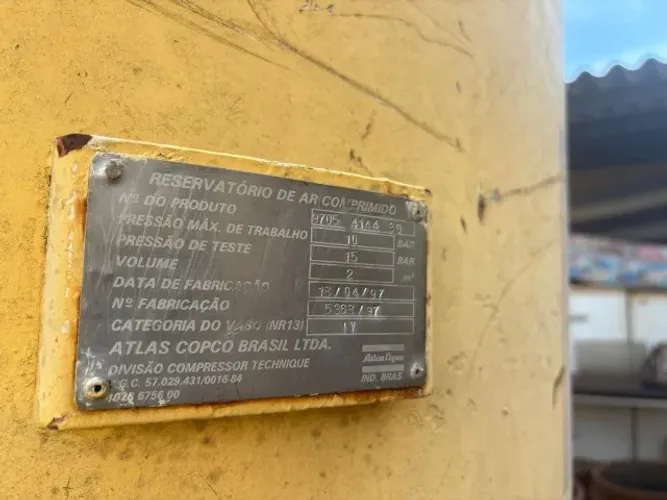 Reservatório de ar comprimido de 2m³
