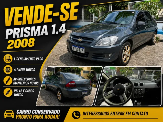 Chevrolet Prisma Sed. Maxx/ LT 1.4 8V Econof. 4P 2009