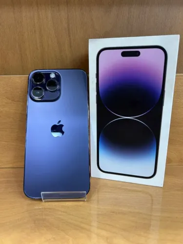 iPhone 14 PRO MAX 5G - 128GB - Seminovo - Caixa, Carregador, Capa e Película - Bateria 80%