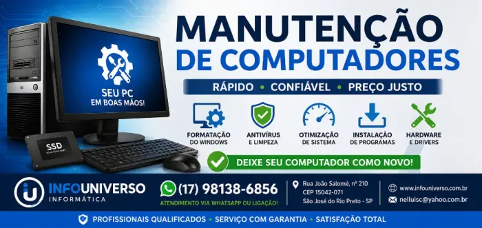 Manutenção de Computadores e Notebooks